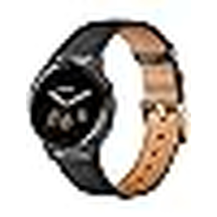 Шкіряний ремінець Issinlky 18мм для Garmin Vivoactive 4S, Venu 2S, 3S, Vivomove 3S та годинників Fossil Gen 6/5E/4/3, чорний