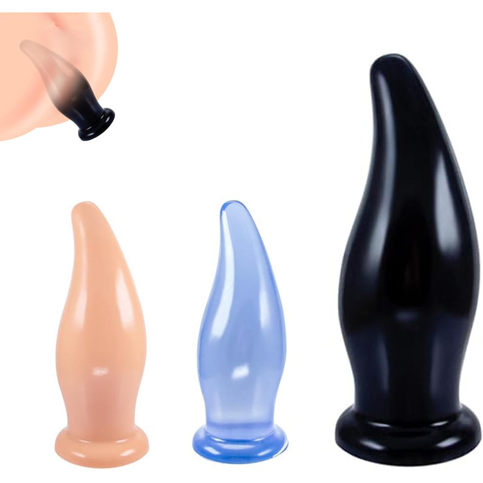 Анальний масажер Youxclian Riesen XXL з присоскою для чоловіків та жінок. Масажер простати, анальні кулі, дилататор ануса. Матеріали: безпечне силікон.