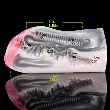 Силіконовий мастурбатор для чоловіків Qiyasex 2-в-1 з реалістичним дизайном тварин