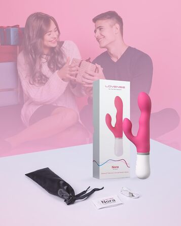 LOVENSE Nora Bluetooth вібратор-кліторальний кролик з керуванням через додаток, для жінок, стимулятор клітора та G-точки, необмежені налаштування вібрації
