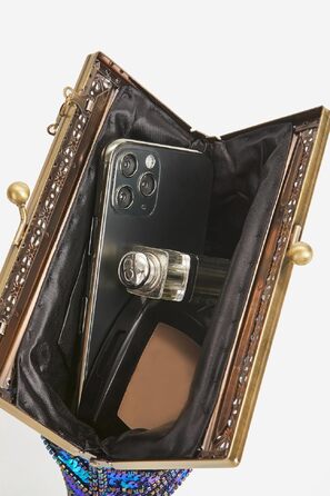 Вечірній клатч BABEYOND у стилі 1920-х років Gatsby: вінтажна сумка з бісером та паєтками з принтом павич (Стиль 2)