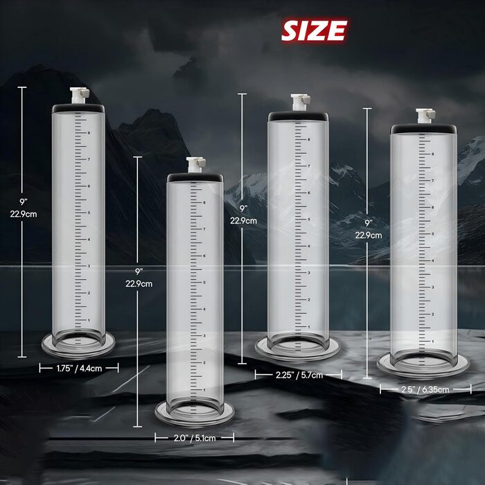 Насос для збільшення пеніса з манометром та регулювальними колесами. Ручний насос для чоловіків з металевим руків'ям, вакуумний насос для збільшення розміру пеніса (57 мм)