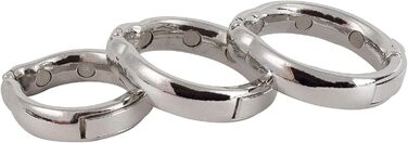 Металевий кільце для статевого члена WEIMOB: набір S+M+L (кільце для статевого члена, кільце для головки, регульоване)