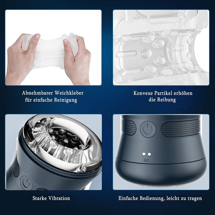 Електричний мастурбатор-чаша Sumeber з 10 вібраціями, автоматичний, для чоловіків, чорний