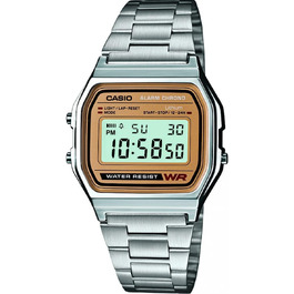 Наручний годинник Casio Collection Unisex Retro A158WEA (Сріблястий/Золотий)