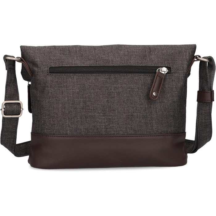 Жіноча сумка-кросбоді Zwei Olli OT6 Rolltop, водонепроникна сумка через плече 2.4 л, двоколірний дизайн (Espresso)