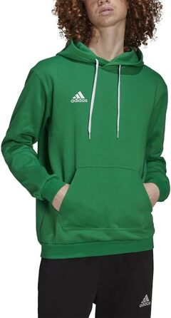 Чоловічий худі Adidas Entrada 22 з капюшоном, подовжений розмір XL Extra Tall, колір Team Green / White