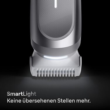 Тример для тіла та інтимних зон Braun Bodygroomer Series 7 BG7555, сірий — водонепроникний бездротовий чоловічий голений апарат з 8 насадками та чохлом