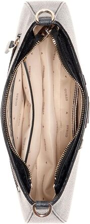 Жіноча сумка-кросбоді GUESS Noelle II Top Zip Shoulder Bag з логотипом, колір Coal