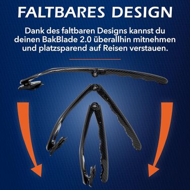 Тример для спини та тіла BaKblade 2.0 для чоловіків, голільниця для спини з 2 вуглецевими лезами
