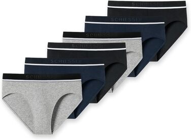 Сліпери чоловічі Schiesser Sip (S, 6 шт. сірий/синій/чорний)