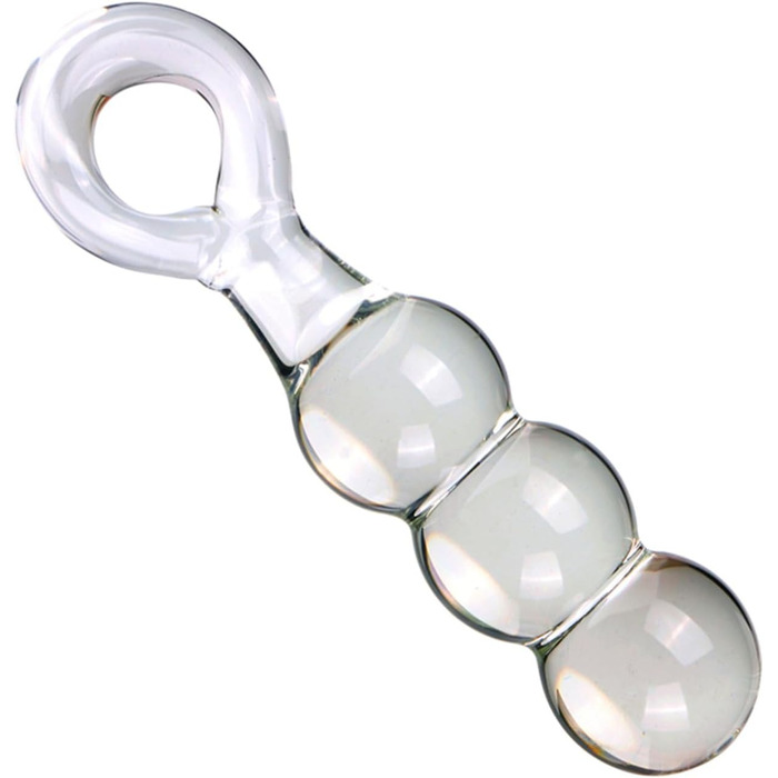 Великий скляний дилдо Soarvlorfy 50 мм: анальні кульки, масаж G-точки, простати, для жінок