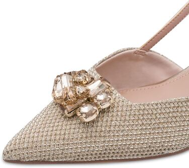 Жіночі босоніжки Tamaris Slingpumps з відкритим носком, комбіновані (текстиль/синтетика), колір Pearl Glam, розмір 39 EU