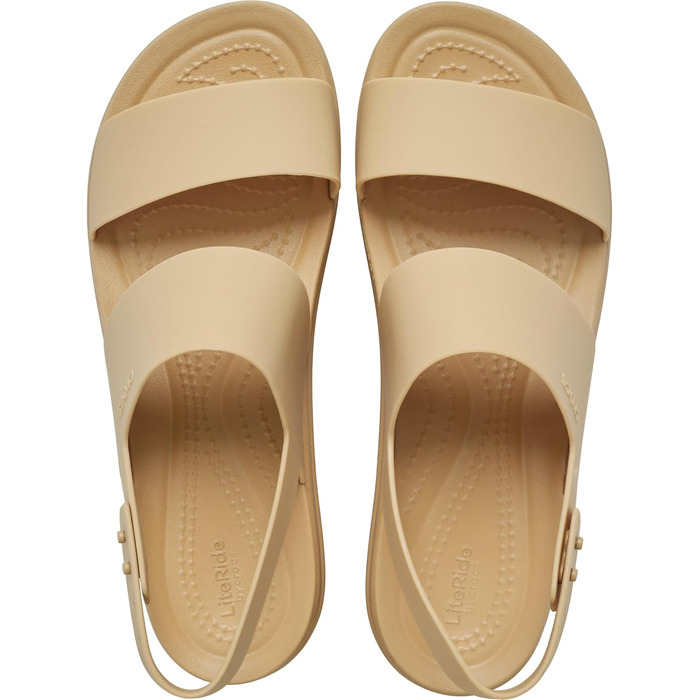 Жіночі сандалі на низькому тальці Crocs Brooklyn Wedge, колір Cashew, розмір 39/40 EU