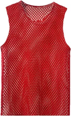 Чоловіча футболка з сітки з ефектом прозорості у стилі ретро, кольорова сітка, футболка у стилі хіп-хоп, футболка з мереживом