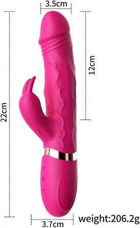 Вібратор G-Punkt Klassischer, 10 режимів вібрації, силіконовий дildo-вібратор, масажний стрижень, секс-іграшка для жінок та пар (чорний)