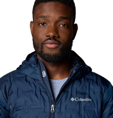 Чоловіча пухова куртка з капюшоном Columbia Delta Ridge™ II, темно-синя (Collegiate Navy), розмір L
