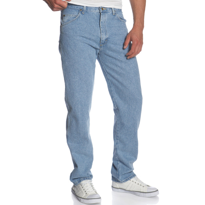 Чоловічі джинси Wrangler Original Regular Bootcut Fit 13Mwz, колір Rough Wash Indigo, Stonewashed (34W / 31L)