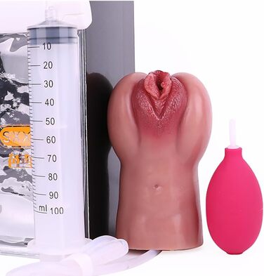 Реалістичний мастурбатор Jixaxe з функцією розпилення – 3D силікон, для чоловіків