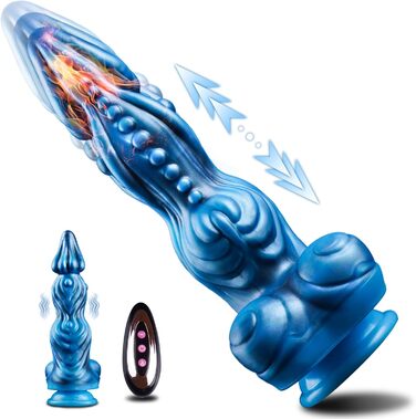 Анальний вібратор з нагрівом та 10 режимами вібрації - для жінок та чоловіків