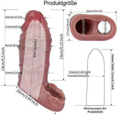 Силіконовий презерватив Jomyu з об'ємним мошонковим кільцем та структурою вен для збільшення та подовження статевого члена, секс-іграшка для чоловіків