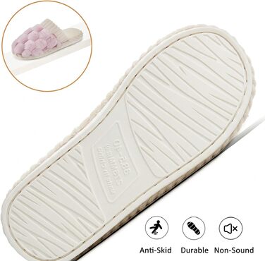 Жіночі зимові домашні капці з ефектом пам'яті (Memory Foam), теплі та м'які, персиково-рожеві, розмір 38.5/40 EU