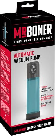 Автоматичний вакуумний пеніс-насос Mister Boner, прозорий/чорний, 5,9 см
