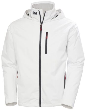 Чоловіча утеплена куртка-мідлеєр Helly Hansen Midlayer Crew Jacket 2.0 з капюшоном, водонепроникна outdoor-куртка, XL, біла