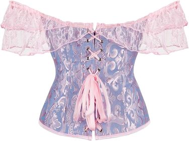 Топ-корсет жіночий з мереживом та шнуванням, бюстгальтер-боді, ліф для формування силуету, кольоровий ліла