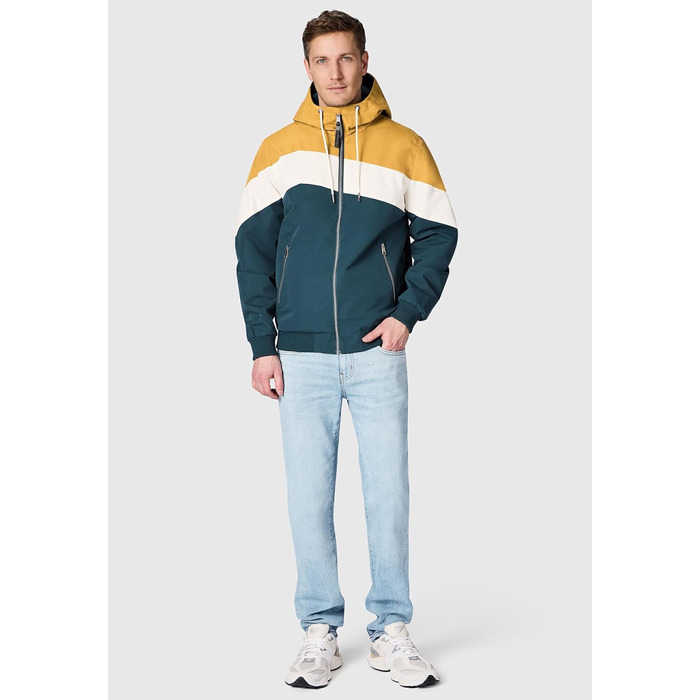 Чоловіча легка перехідна куртка Ragwear Stewie Block: водонепроникна та дихаюча вітровка з капюшоном, колір Cinnamon, розмір XL