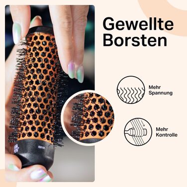 Набір багатофункціональних щіток для завивки волосся Olivia Garden Multibrush Curlers Kit — 4 насадки та знімна ручка для створення локонів та об'єму