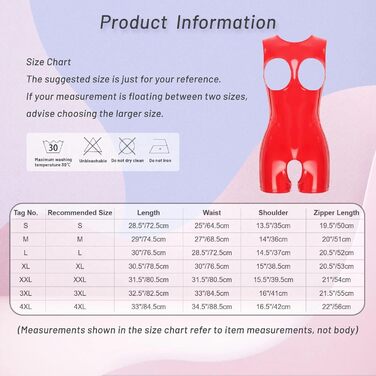 Жіночий сексуальний комбінезон GRRKDFQ з вирізом на промежині, червоний, розмір 4XL
