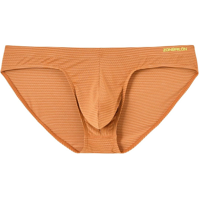 Чоловічі труси ZUOAIYIN з великою сіткою. Сексуальна білизна для чоловіків, виготовлена з поліестеру та спандексу. Розмір XL, колір: абрикосовий.