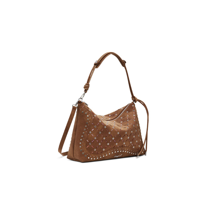 Жіноча сумка через плече Desigual Leiria Yankee, колір верблюжий (camel brown)