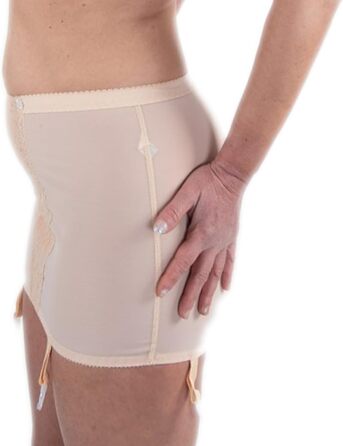 Корсетний пояс BODYPERFECT з високою талією, 4 фіксатори для панчіх, спідня білизна