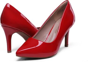 Жіночі класичні модні туфлі-човники Dream Pairs, червоні (розмір 37 EU)