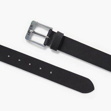 Чоловічий шкіряний ремінь Levi's Free Regular Black, 120 см