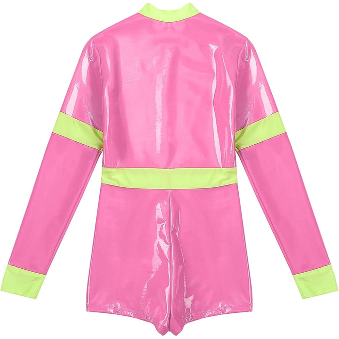 Костюм для косплею GRRKDFQ Erotiek: жіночий, рожевий, комбінезон з блискавкою, 3XL