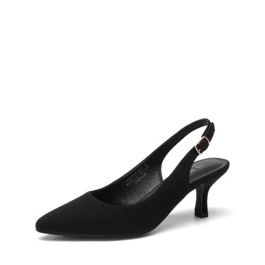 Жіночі туфлі-човники Dream Pairs Slingback на підборах, чорна замша, розмір 41 EU