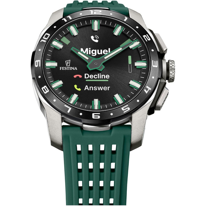 Смарт-годинник Festina Connected світло-зеленого кольору