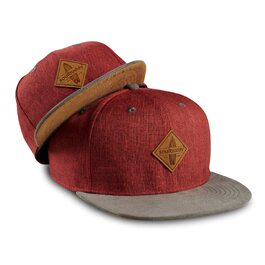 Набір бейсболок Soulbuddy для батька та сина (2 шт) — сімейний комплект кепок Snapback, темно-червоні, регульований розмір