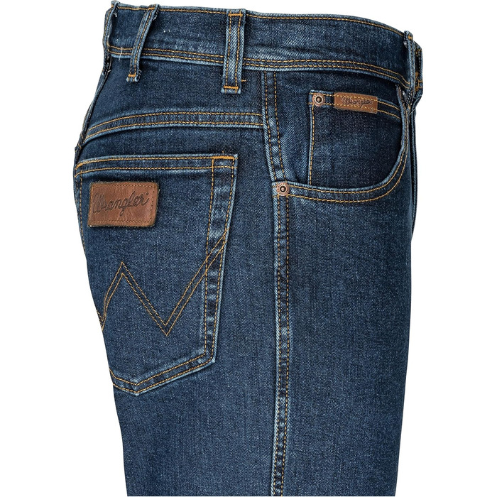 Чоловічі джинси Wrangler Texas Regular Fit Stretch, прямі денімові штани з бавовни, колір Darkstone (Темно-сірий), 34W / 32L