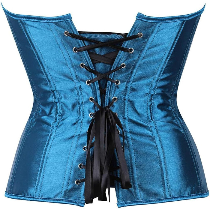 Корсет Daen Korsett великого розміру: сексуальний корсет, топ, спідня білизна (L, блакитно-зелений, блакитний)