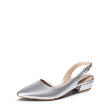 Жіночі сріблясті туфлі-балетки Dream Pairs з відкритим задником (Slingback), розмір 40 EU