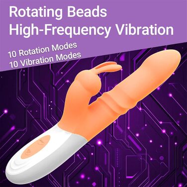 Вібратор G-Punkt, силіконовий вібратор для жінок, кліторальний, 10 режимів, телескопічний, анальний вібратор, для дорослих