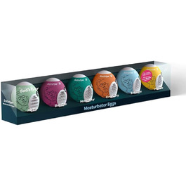 Яєчко для самостійного задоволення Satisfyer, набір 6 шт., TPE, гідроактивне, одноразове