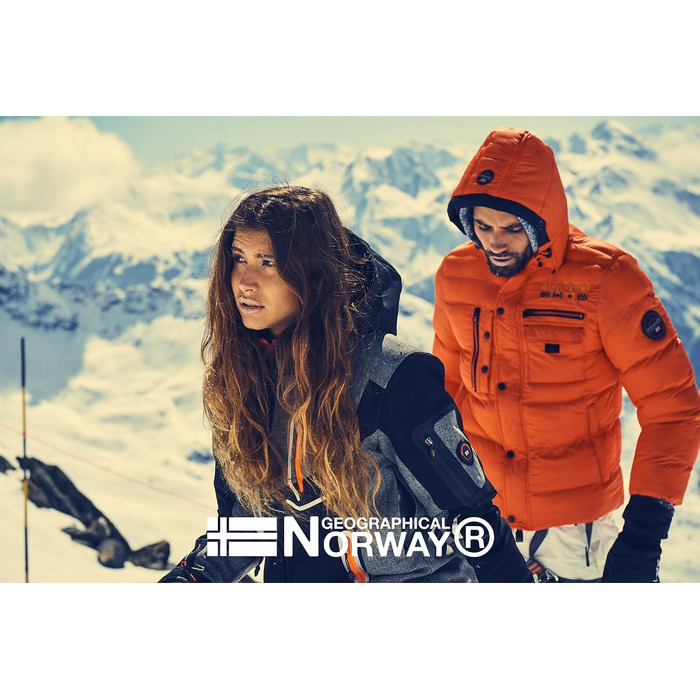 Чоловічий зимовий жилет Geographical Norway Vamigotal — тепла стібана куртка без рукавів з капюшоном, темно-сіра, розмір S