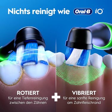 Електрична зубна щітка Oral-B iO Series 3 Matt Black (Чорна), 3 режими чищення, насадка та дорожній футляр у комплекті