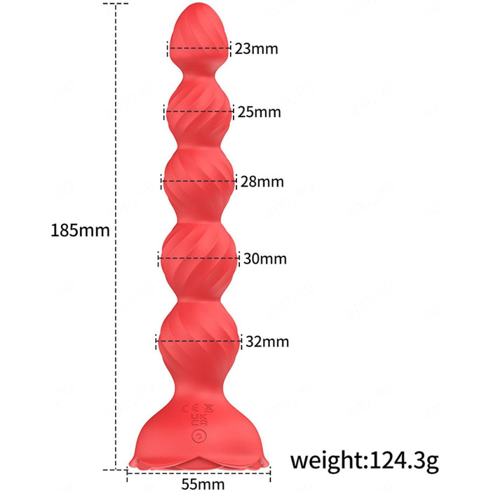 Вібратор для анусу з пультом дистанційного керування, 9 режимів, силікон, чорний | Іграшки для дорослих