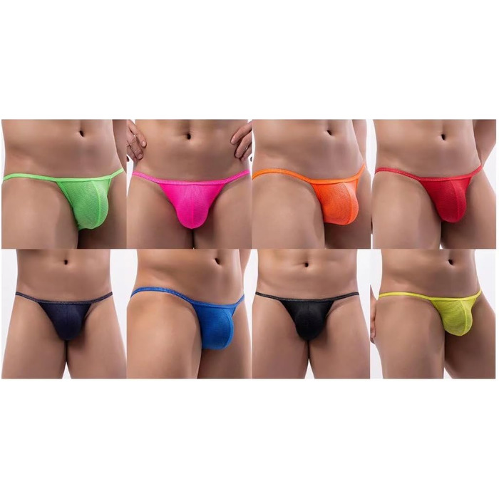Танга чоловічі Faringoto з сітки, низька талія, сітчаста трусики, 8 кольорів